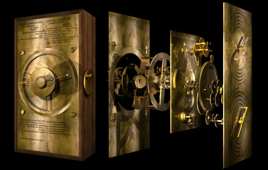 Antikythera mechanism, digital reconstruction.Credit: leventisfoundation.org